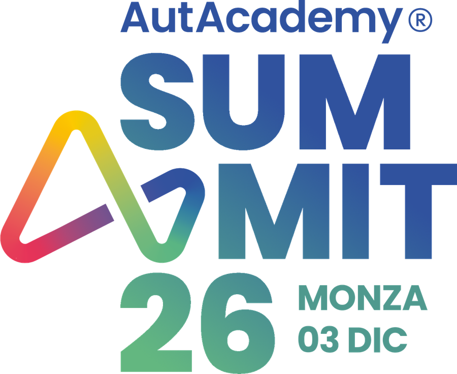 Logo AutAcademy Summit 26 · Monza, 3 dicembre
